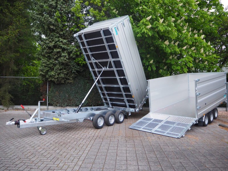 TwinTrailer TR35-40 - TridaX - 402x192 - 3500kg, kipper en transporter in 1.